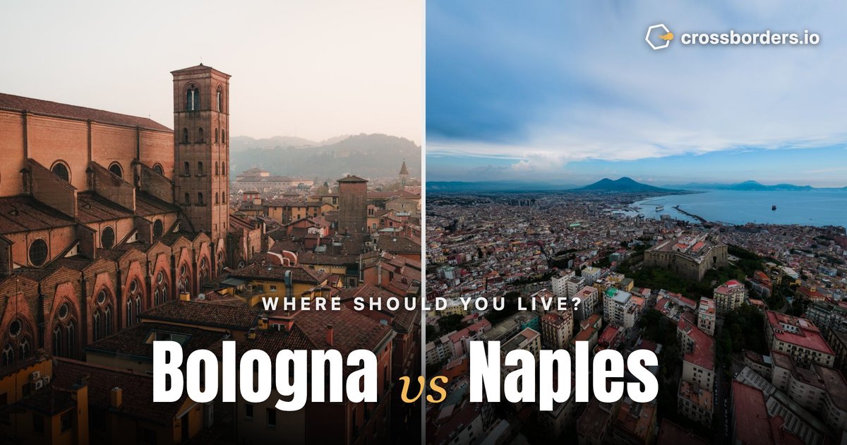Bologna vs Naples — side-by-side city comparison