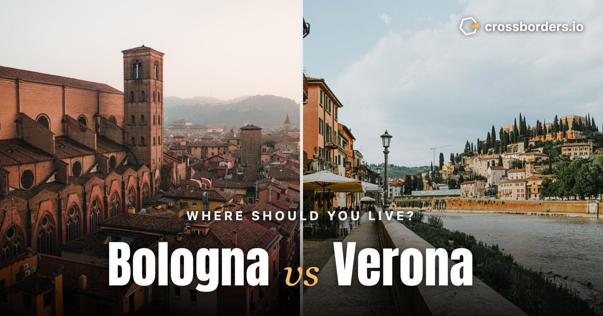 Bologna vs Verona — side-by-side city comparison