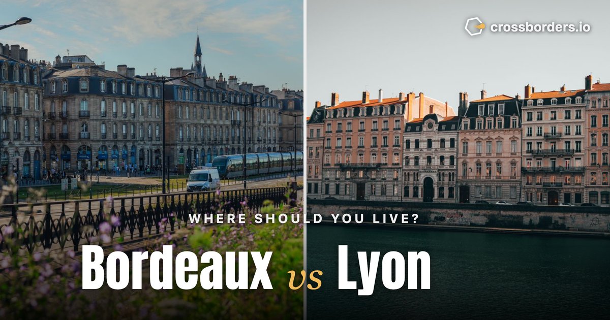 Bordeaux vs Lyon — side-by-side city comparison