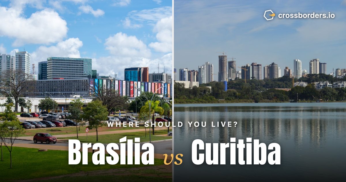 Brasília vs Curitiba — side-by-side city comparison