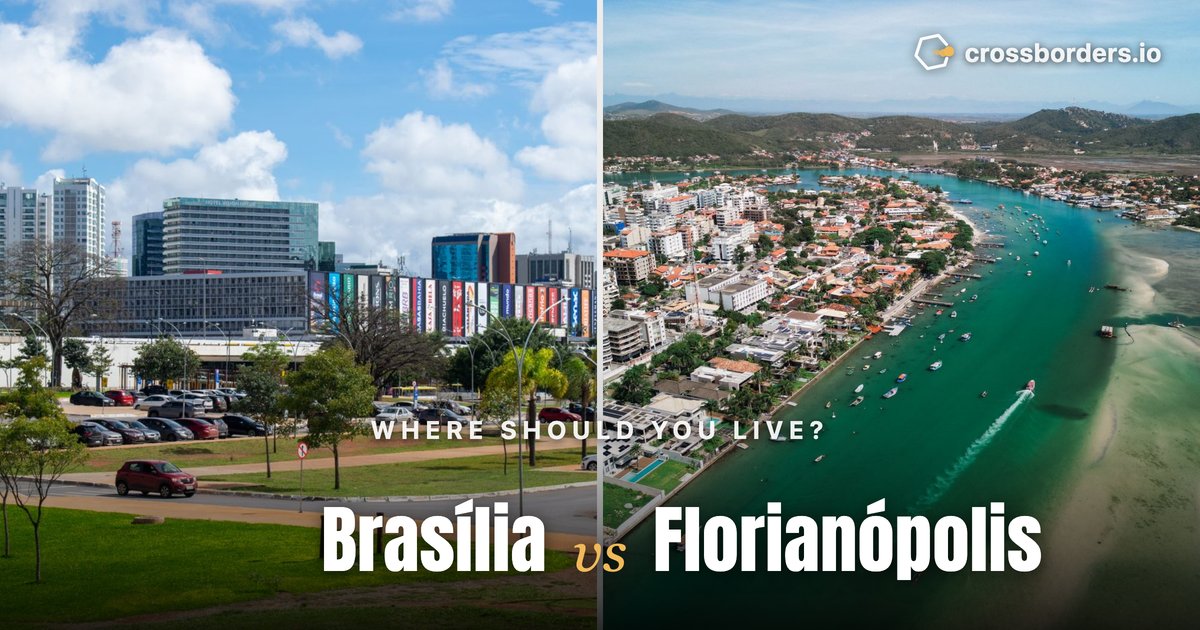 Brasília vs Florianópolis — side-by-side city comparison