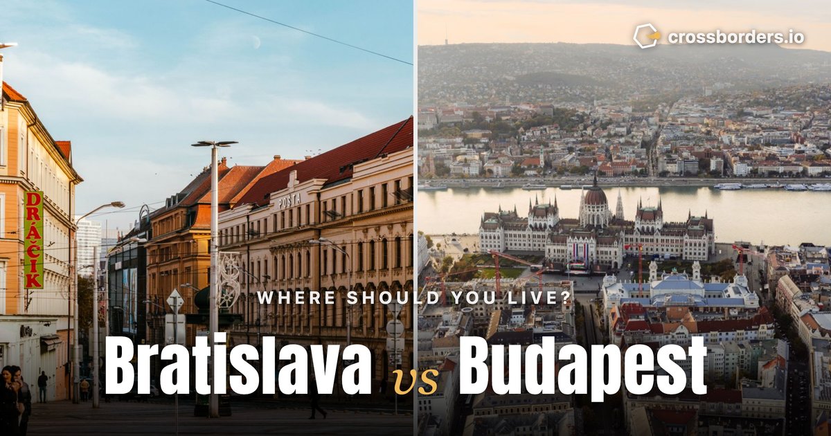 Bratislava vs Budapest — side-by-side city comparison