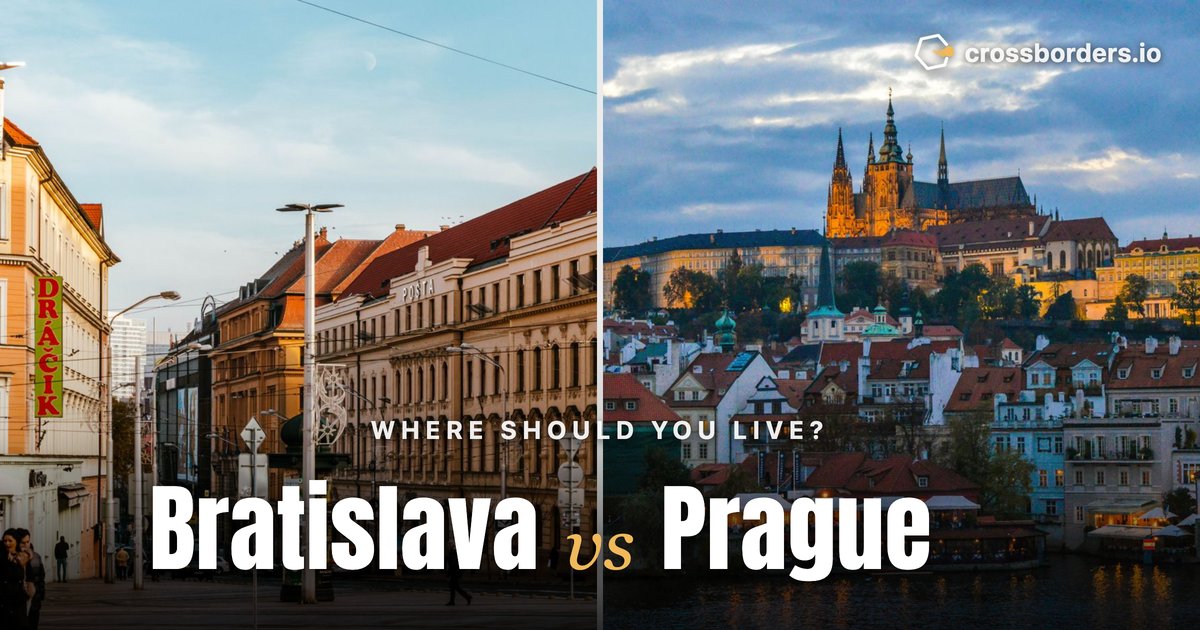 Bratislava vs Prague — side-by-side city comparison