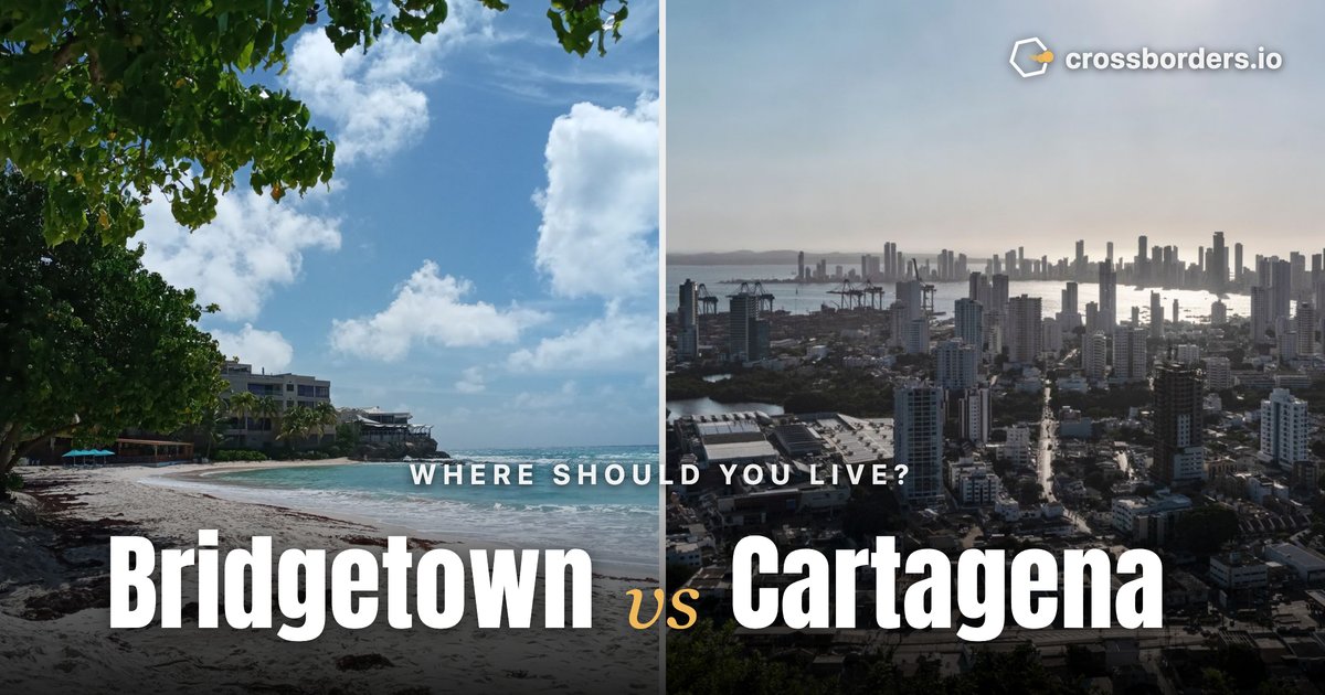 Bridgetown vs Cartagena — side-by-side city comparison