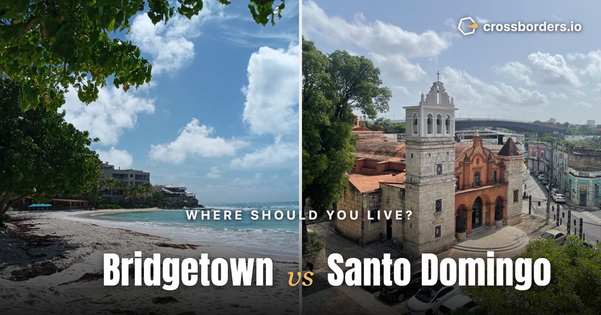 Bridgetown vs Santo Domingo — side-by-side city comparison