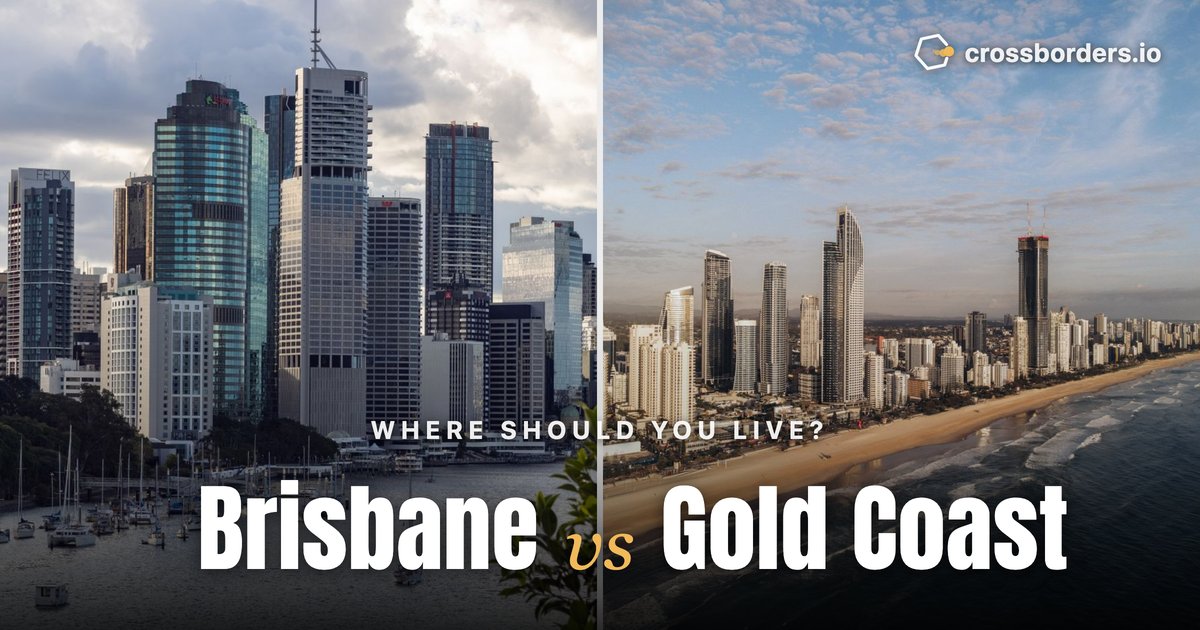 Brisbane vs Gold Coast — side-by-side city comparison