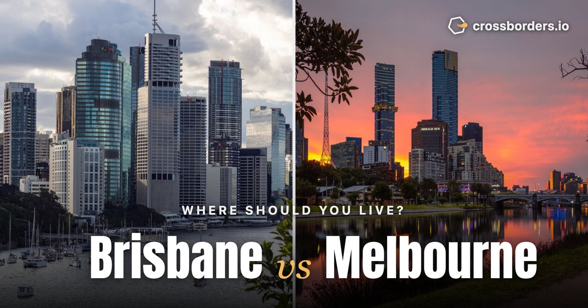 Brisbane vs Melbourne — side-by-side city comparison