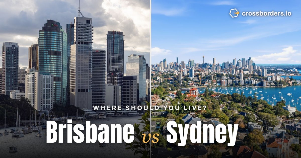 Brisbane vs Sydney — side-by-side city comparison