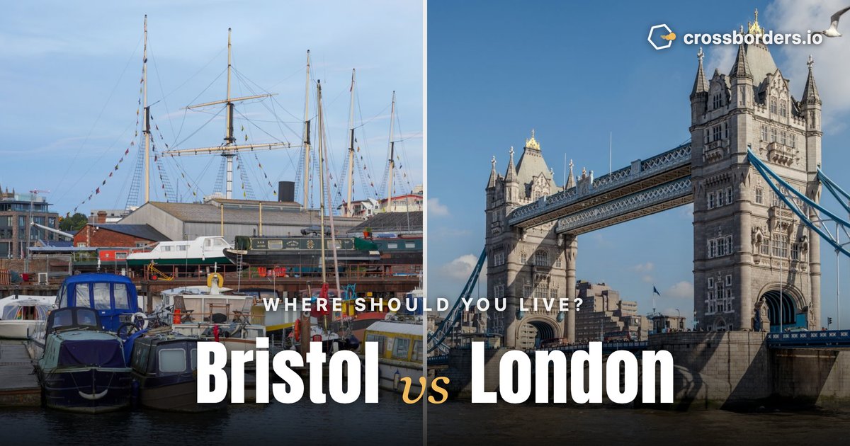 Bristol vs London — side-by-side city comparison