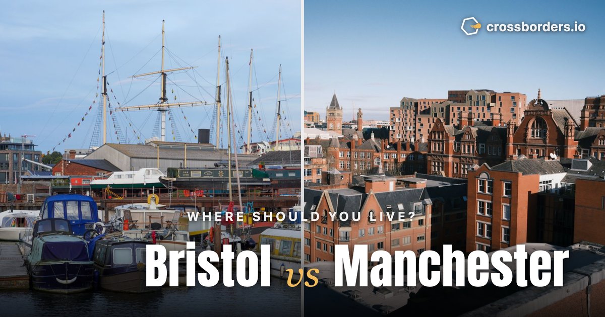 Bristol vs Manchester — side-by-side city comparison
