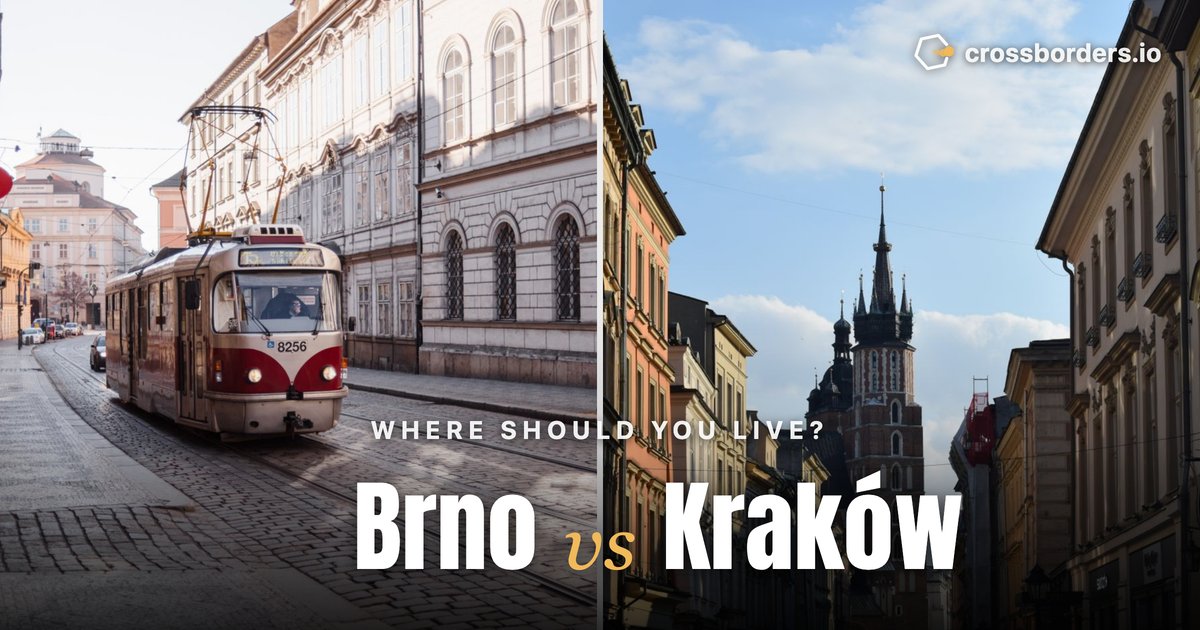 Brno vs Kraków — side-by-side city comparison
