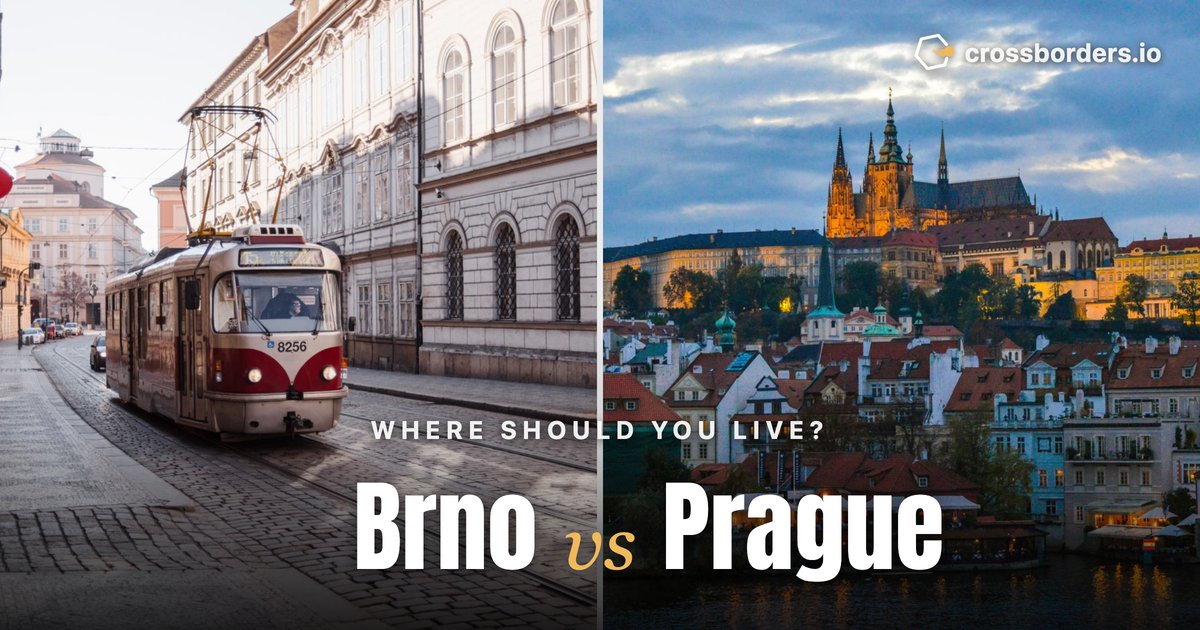 Brno vs Prague — side-by-side city comparison