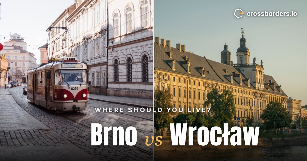 Brno vs Wrocław — side-by-side city comparison