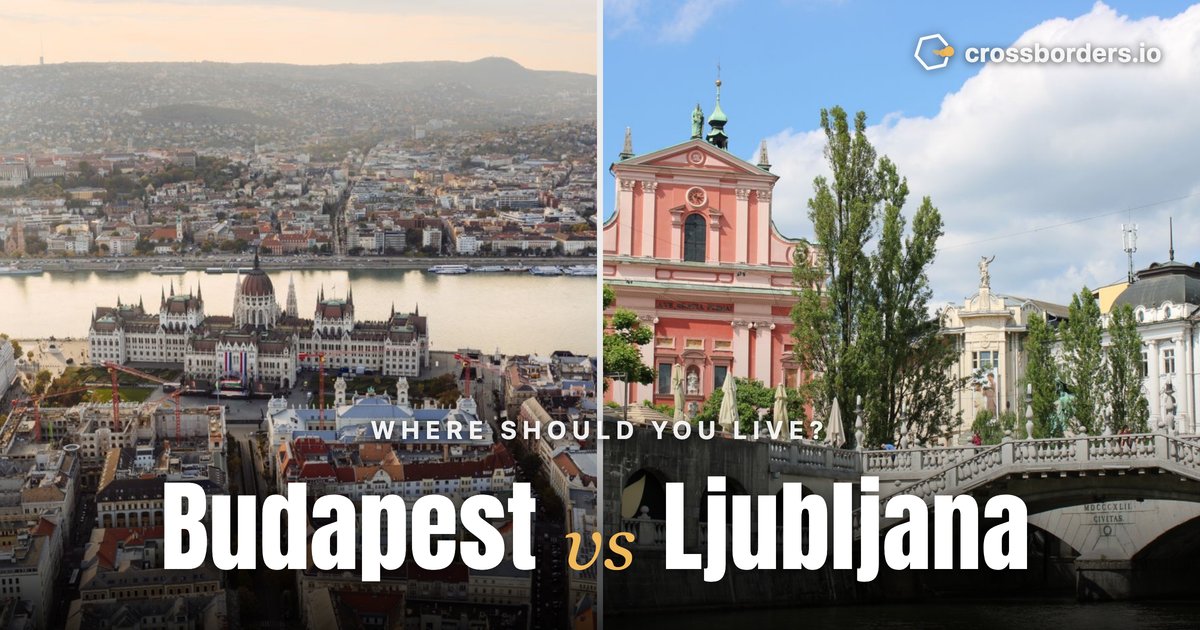 Budapest vs Ljubljana — side-by-side city comparison
