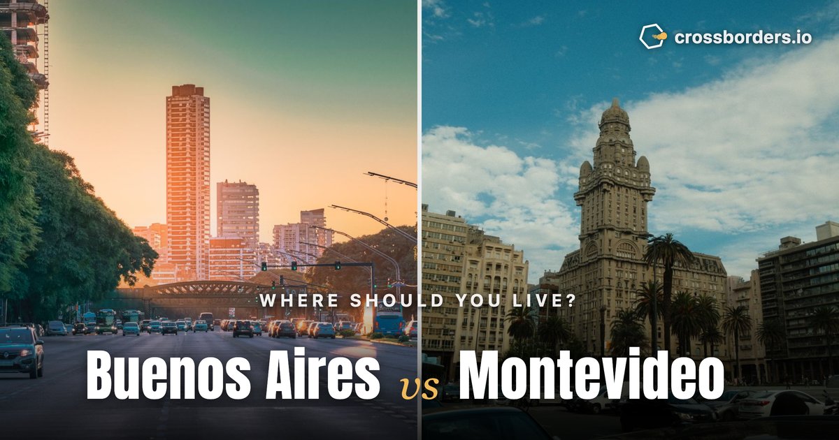 Buenos Aires vs Montevideo — side-by-side city comparison