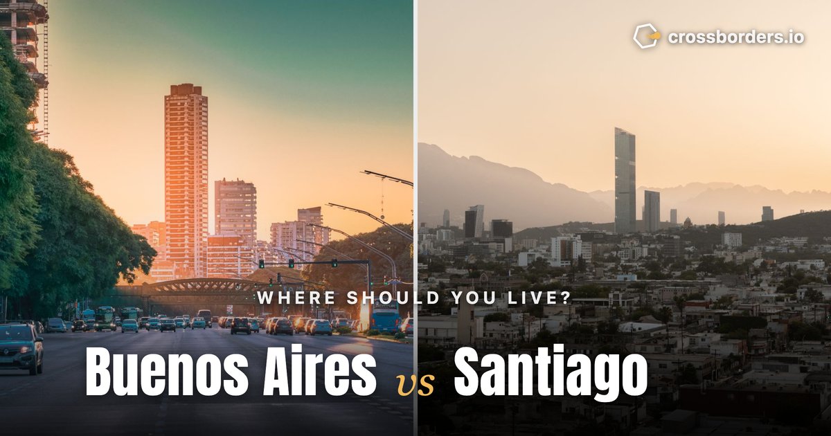 Buenos Aires vs Santiago — side-by-side city comparison