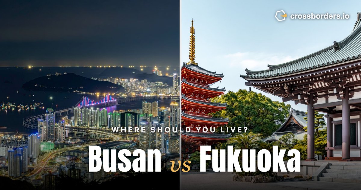 Busan vs Fukuoka — side-by-side city comparison