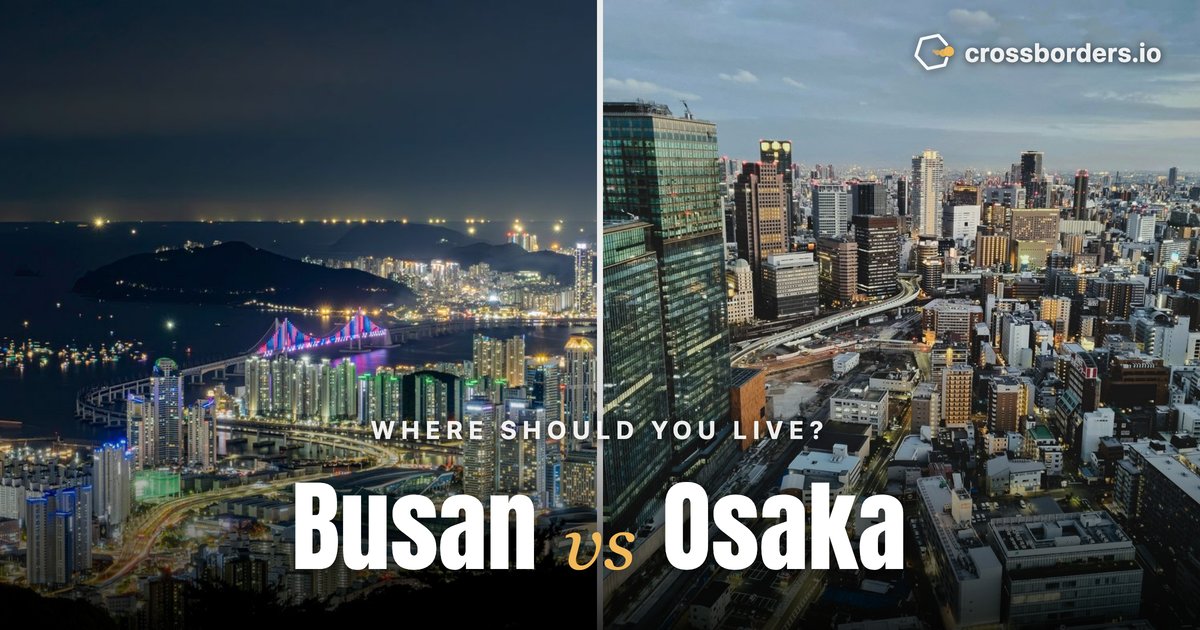 Busan vs Osaka — side-by-side city comparison