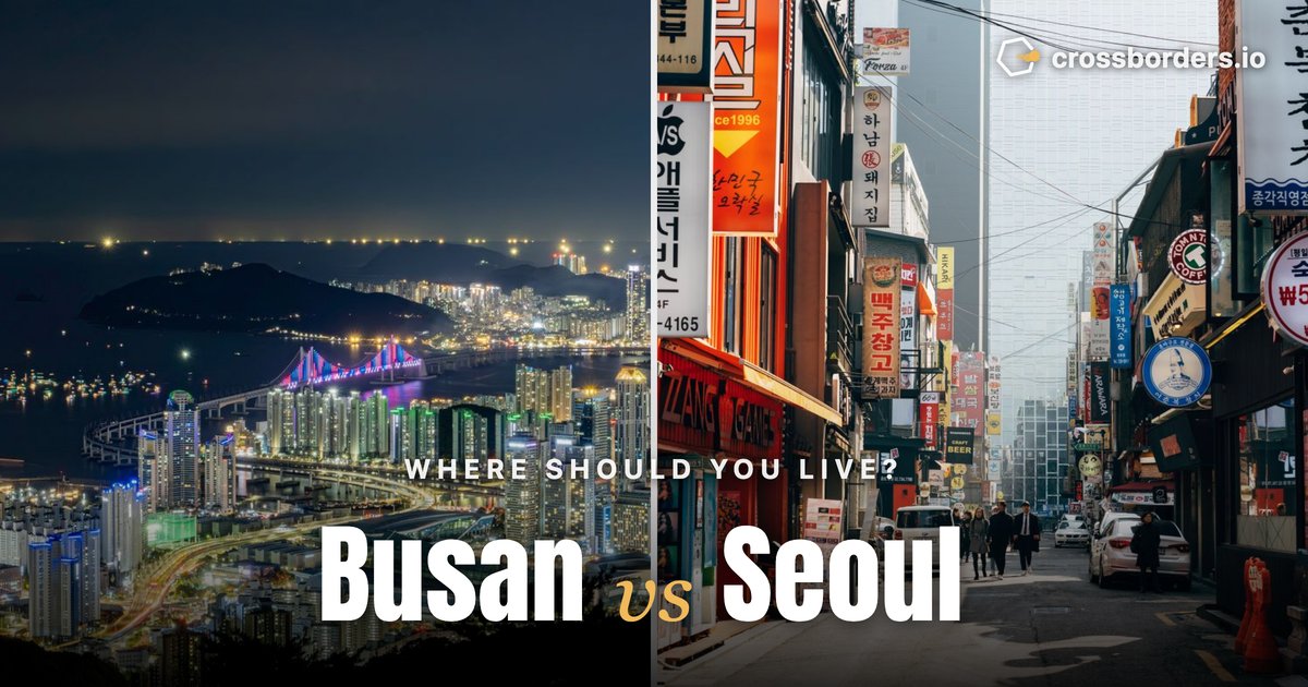Busan vs Seoul — side-by-side city comparison