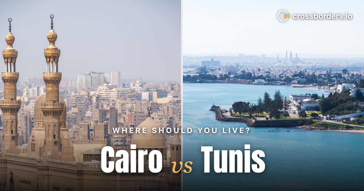 Cairo vs Tunis — side-by-side city comparison