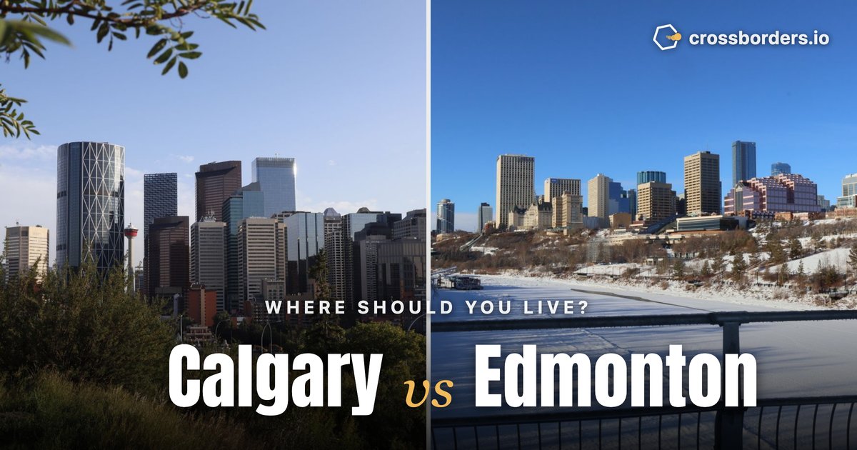Calgary vs Edmonton — side-by-side city comparison