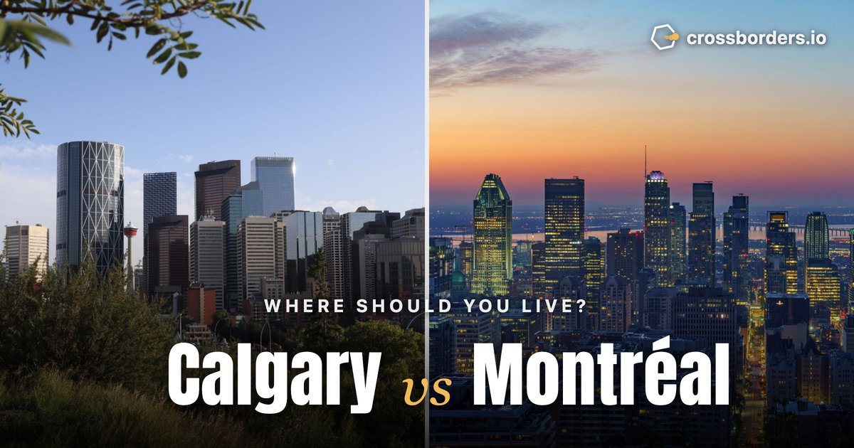 Calgary vs Montréal — side-by-side city comparison