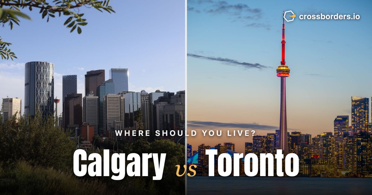 Calgary vs Toronto — side-by-side city comparison