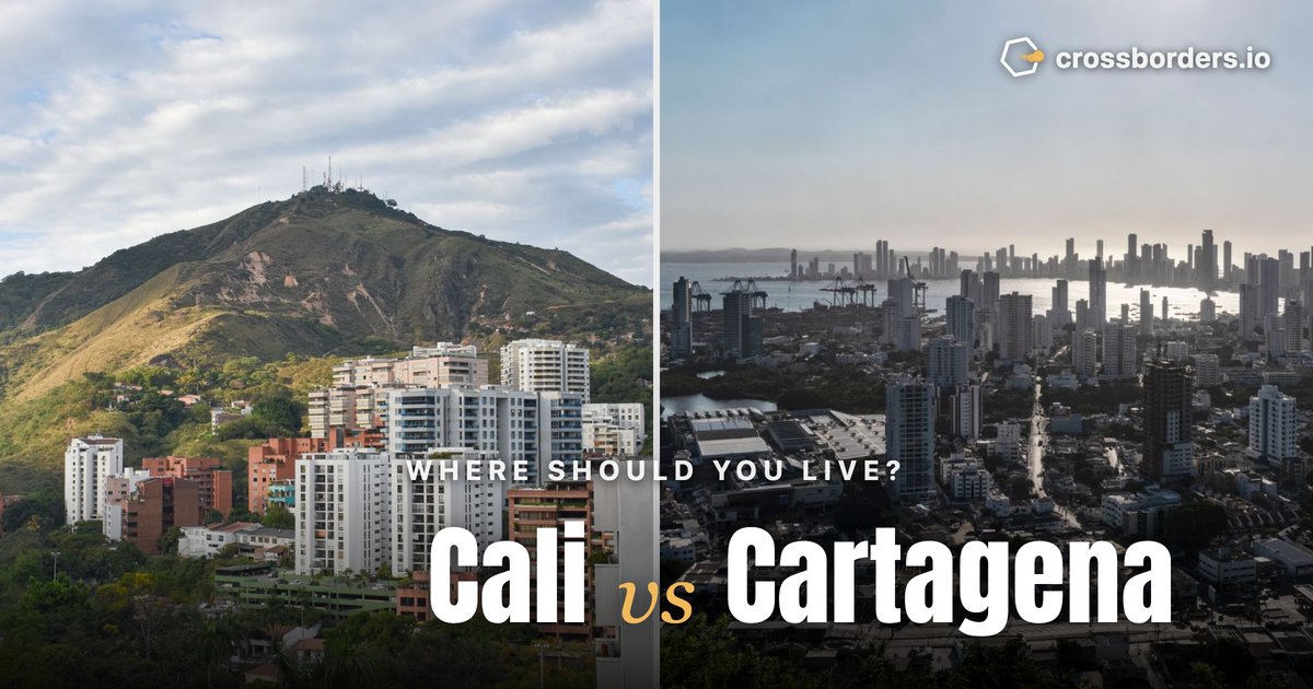 Cali vs Cartagena — side-by-side city comparison