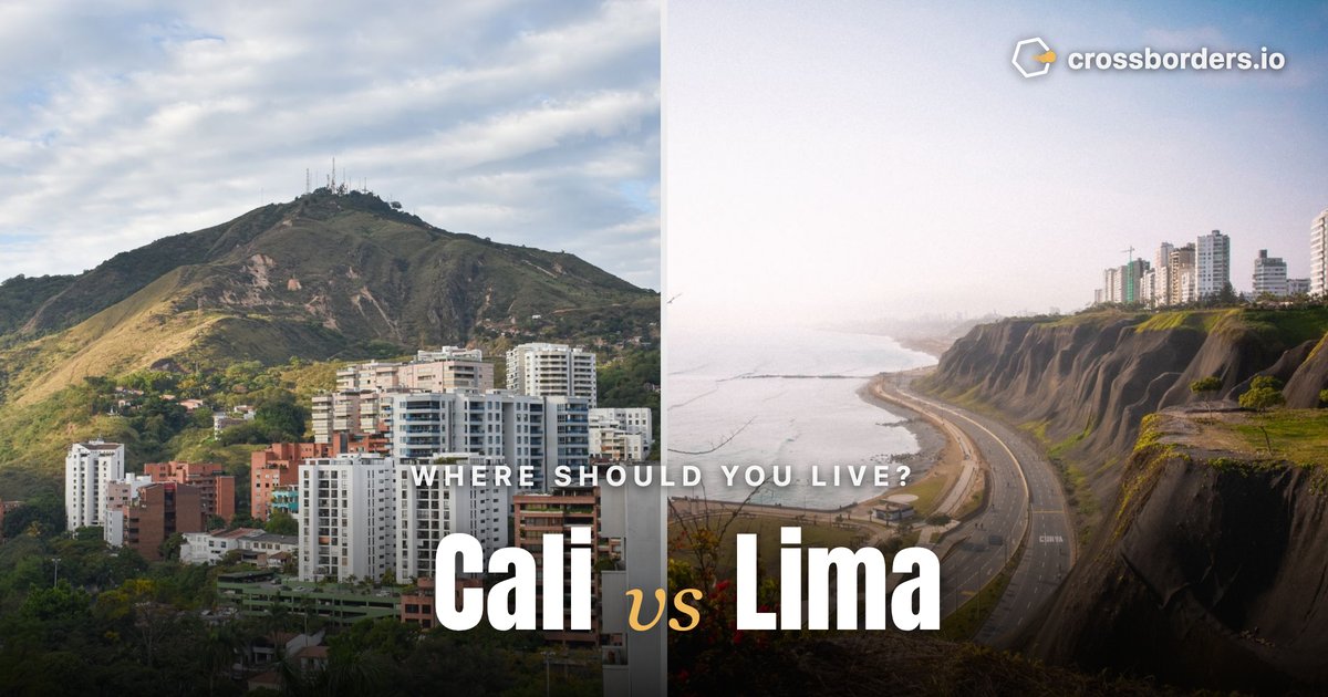 Cali vs Lima — side-by-side city comparison