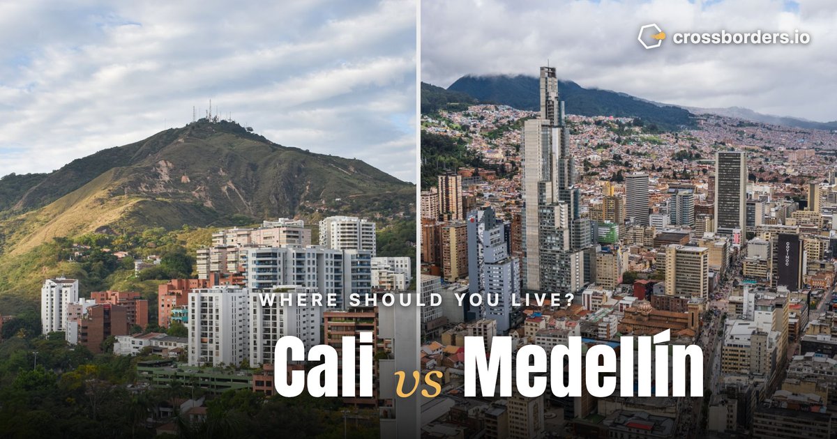 Cali vs Medellín — side-by-side city comparison