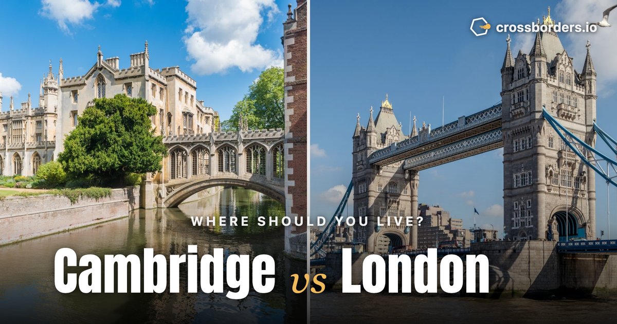 Cambridge vs London — side-by-side city comparison