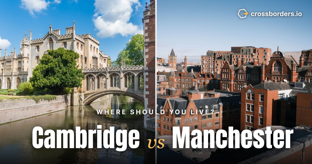 Cambridge vs Manchester — side-by-side city comparison