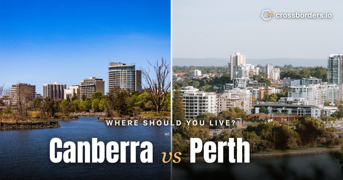 Canberra vs Perth — side-by-side city comparison