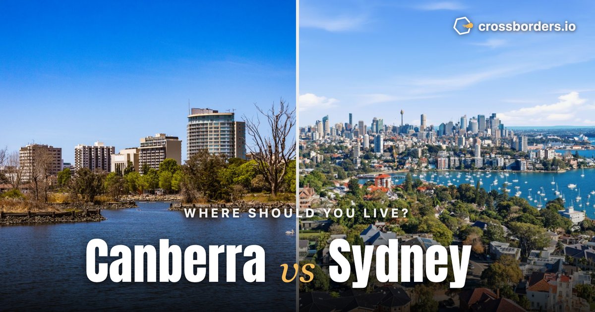 Canberra vs Sydney — side-by-side city comparison