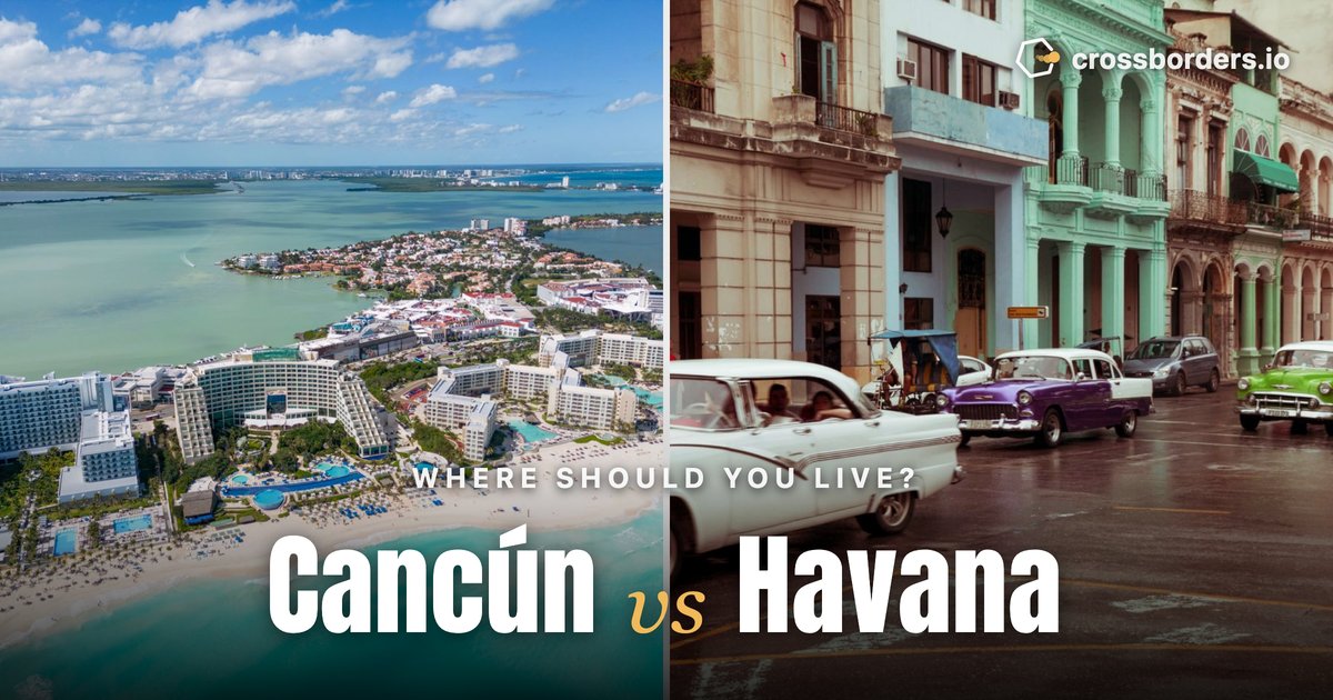 Cancún vs Havana — side-by-side city comparison