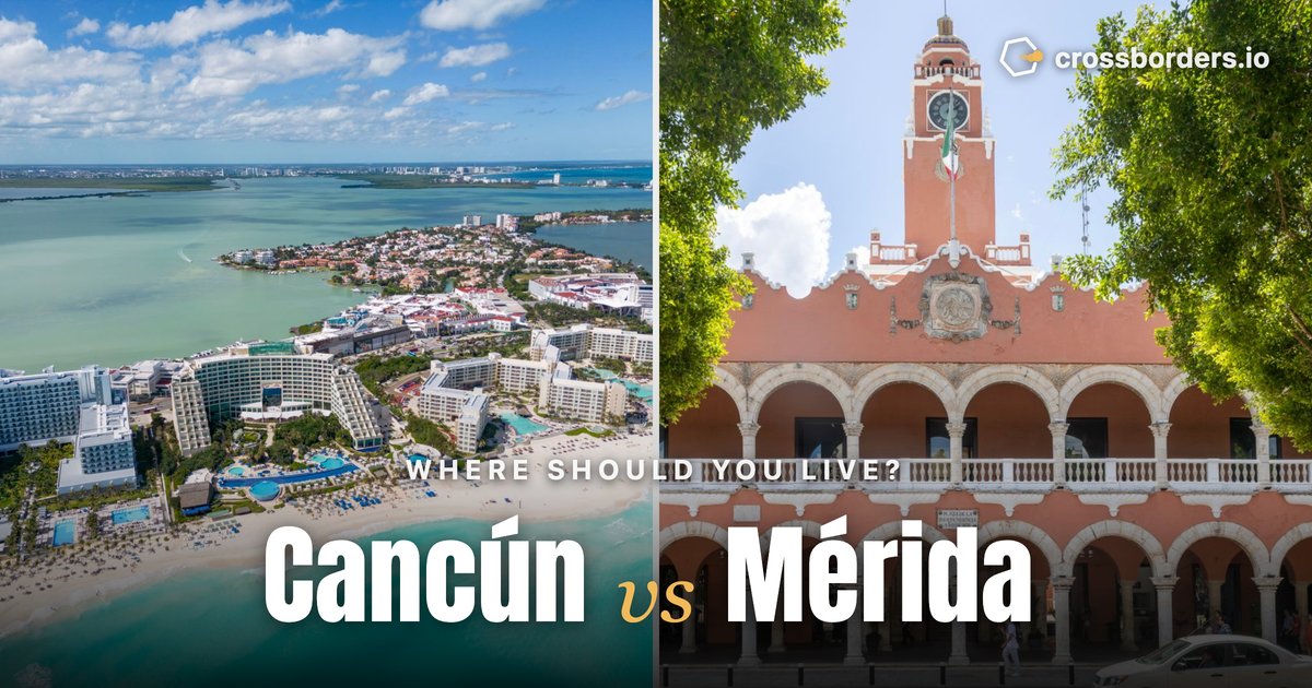 Cancún vs Mérida — side-by-side city comparison