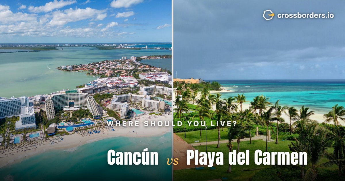 Cancún vs Playa del Carmen — side-by-side city comparison