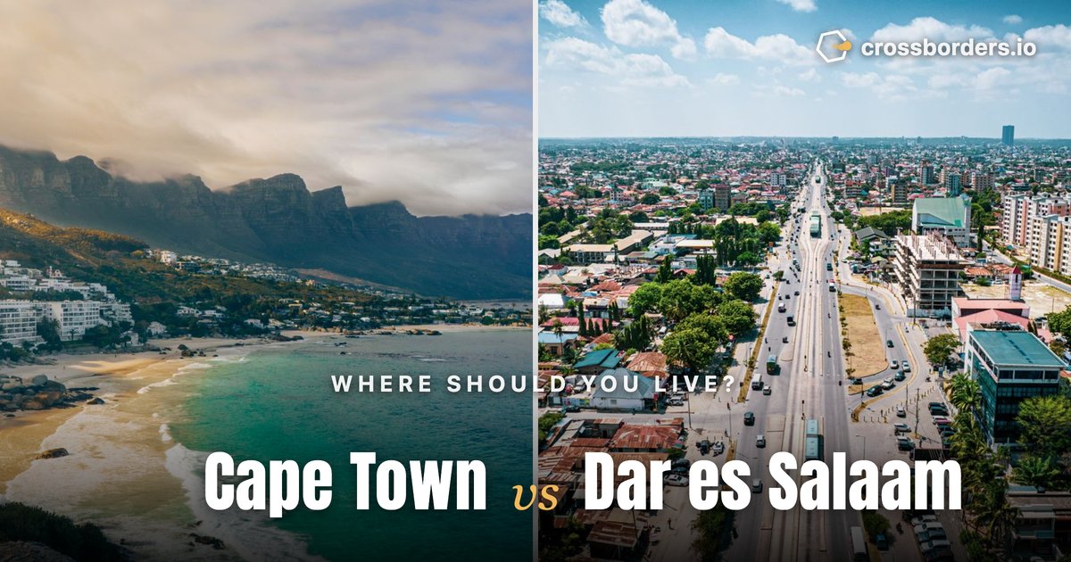 Cape Town vs Dar es Salaam — side-by-side city comparison