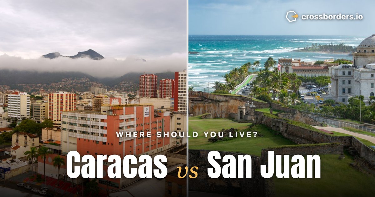 Caracas vs San Juan — side-by-side city comparison
