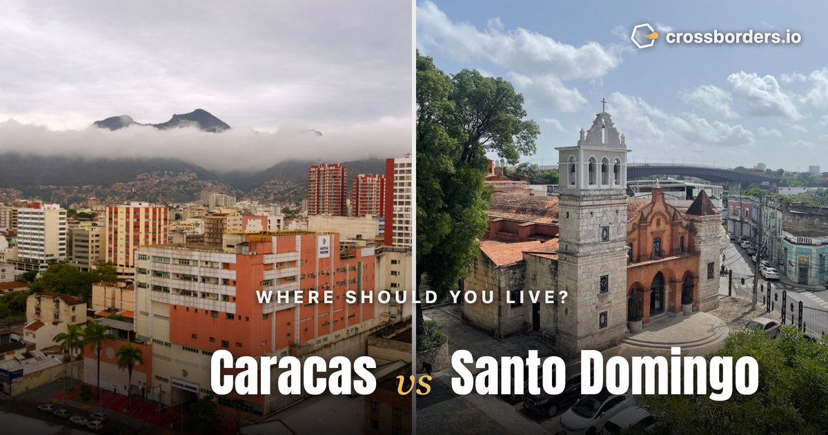 Caracas vs Santo Domingo — side-by-side city comparison