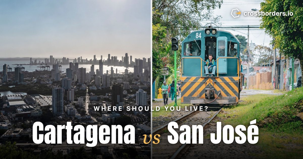 Cartagena vs San José — side-by-side city comparison