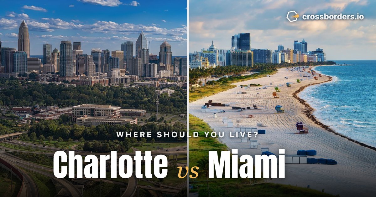 Charlotte vs Miami — side-by-side city comparison