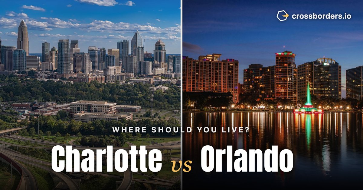 Charlotte vs Orlando — side-by-side city comparison