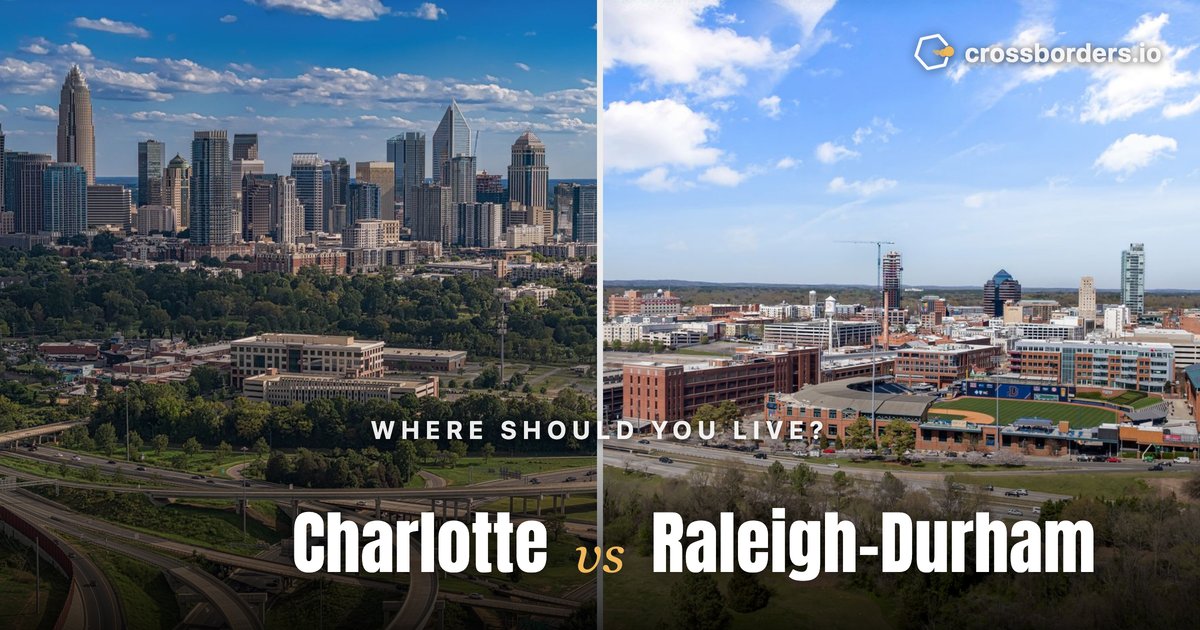 Charlotte vs Raleigh-Durham — side-by-side city comparison