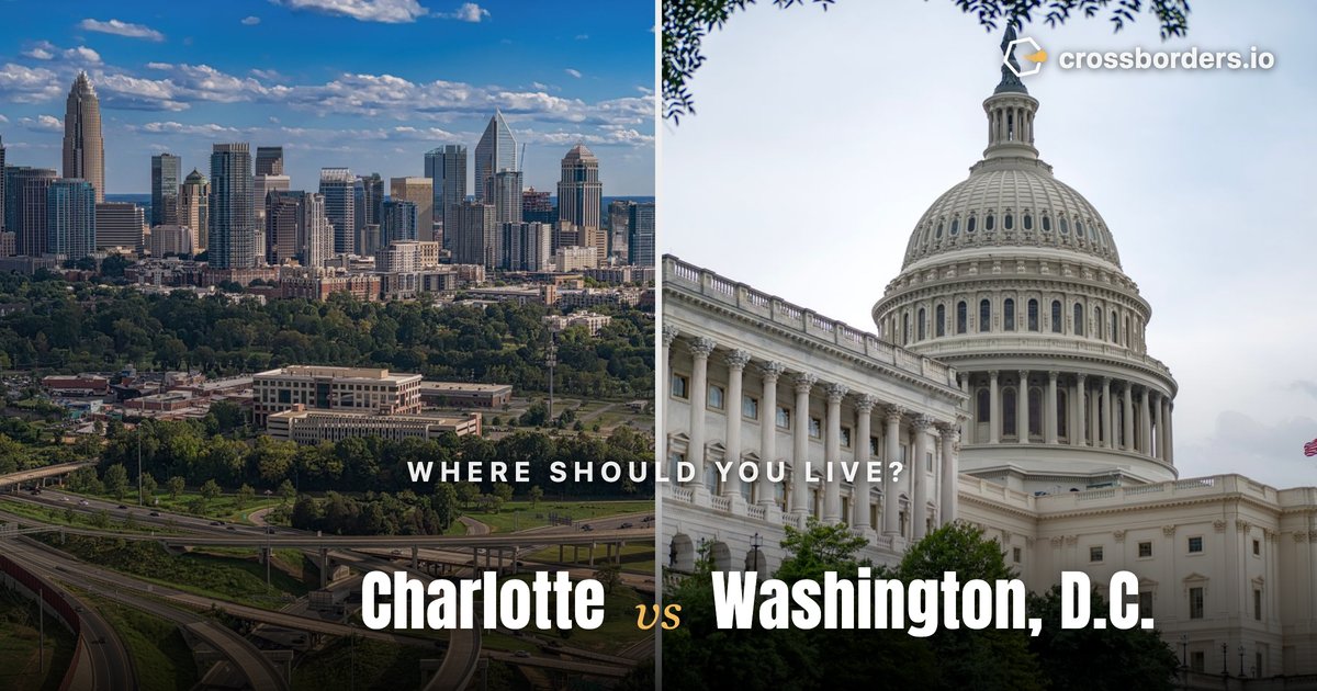 Charlotte vs Washington, D.C. — side-by-side city comparison
