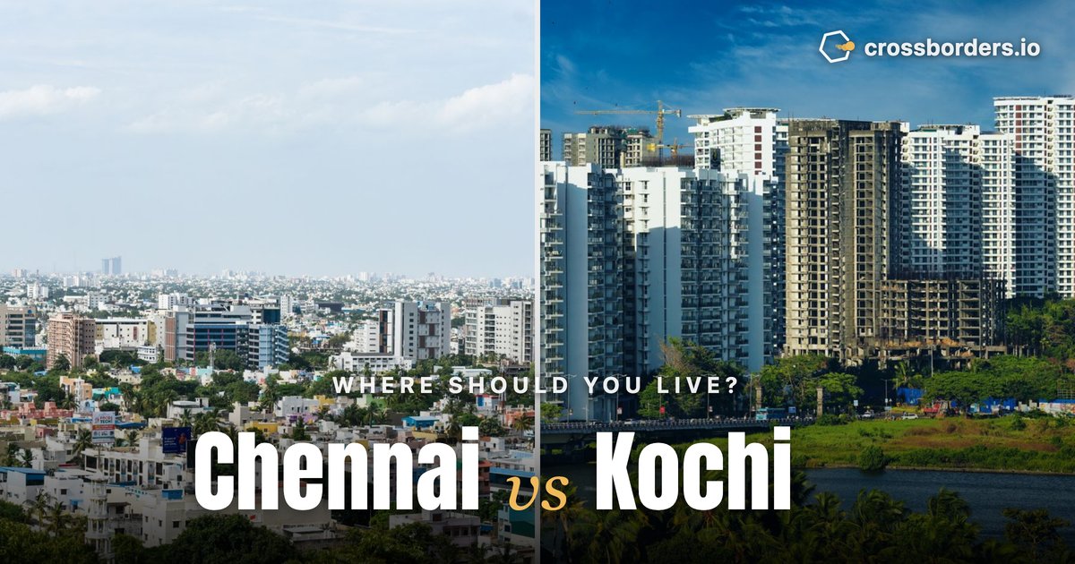 Chennai vs Kochi — side-by-side city comparison