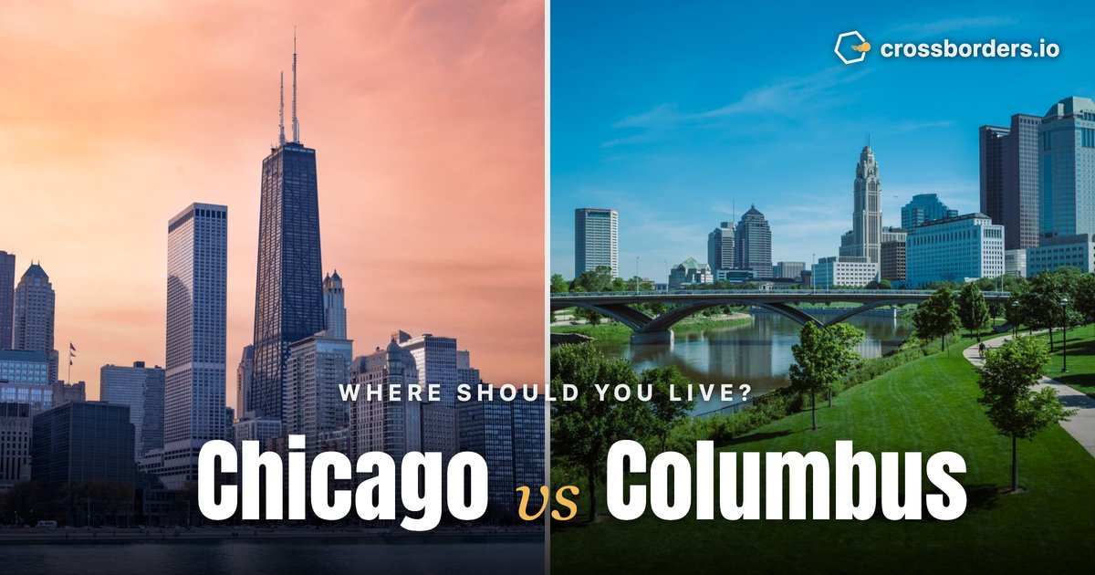 Chicago vs Columbus — side-by-side city comparison