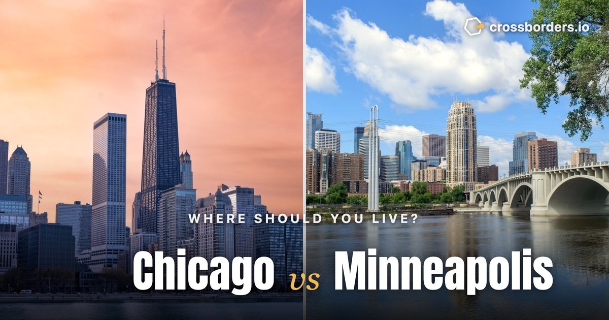 Chicago vs Minneapolis — side-by-side city comparison