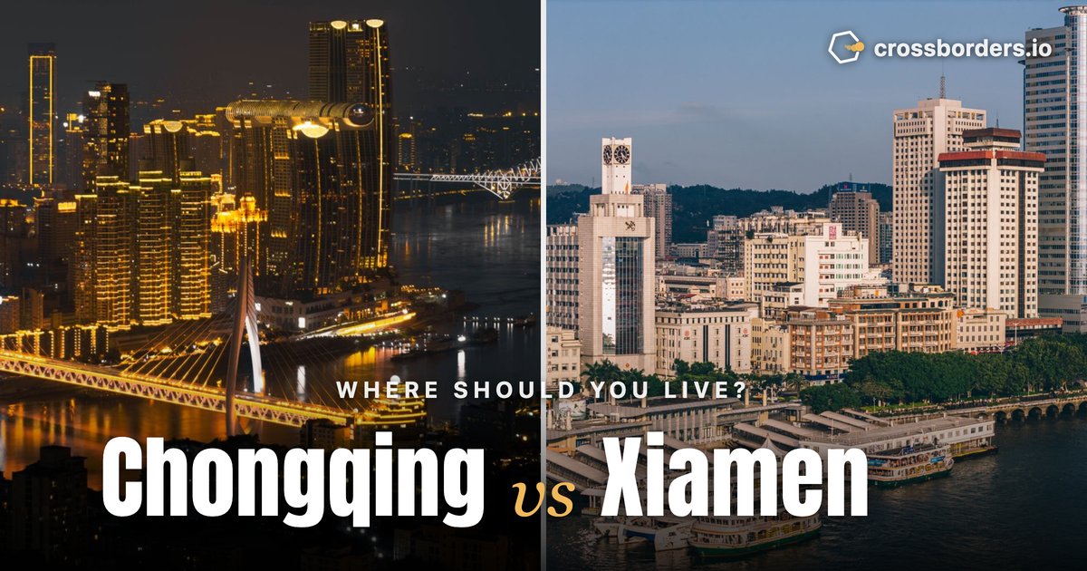 Chongqing vs Xiamen — side-by-side city comparison