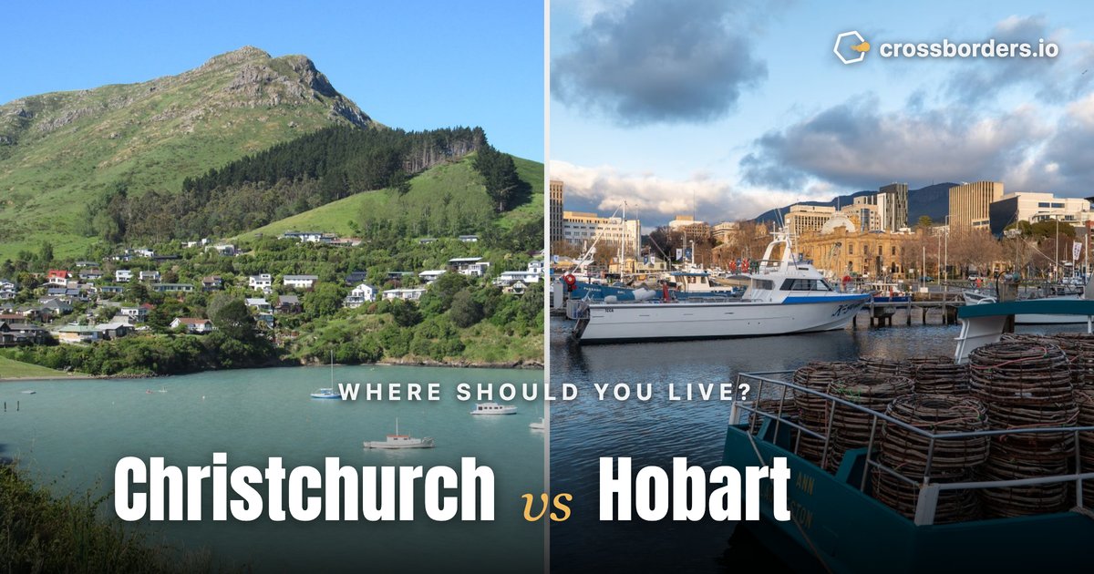 Christchurch vs Hobart — side-by-side city comparison